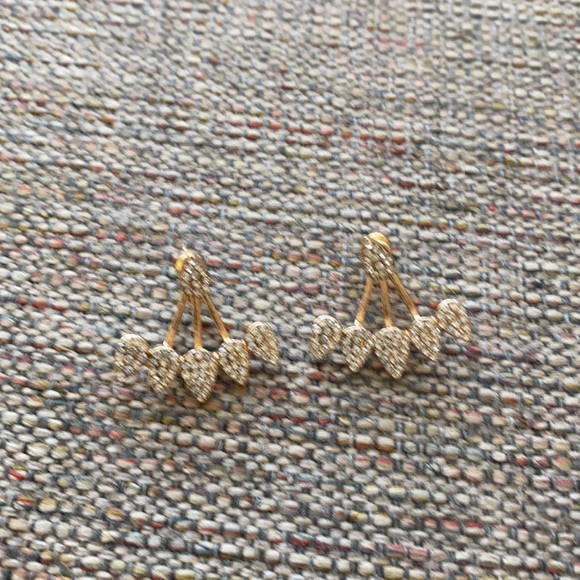 Convertible Rhinestone earrings - Picture 3 of 4